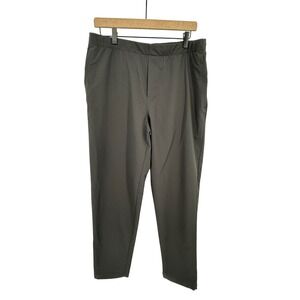 Lululemon New Venture Trouser Pique Fabric Pants Men Large Charcoal Gray Tapered